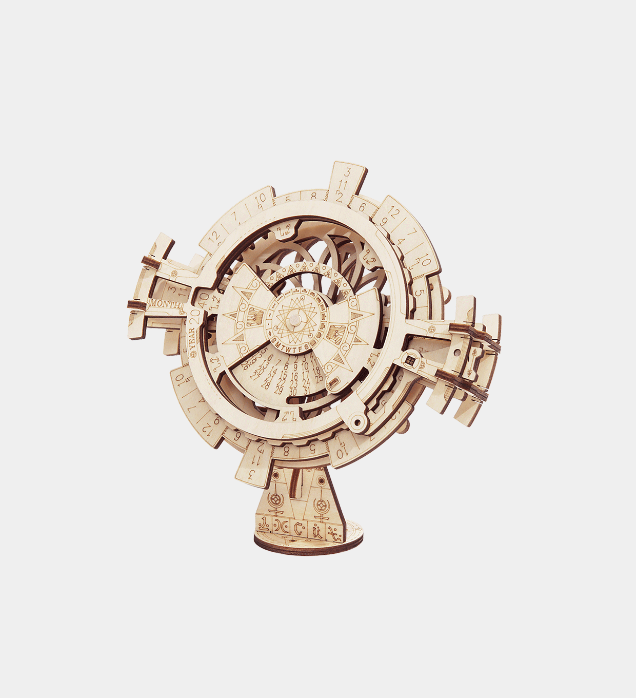 Perpetual Calendar Wooden Construction Toy