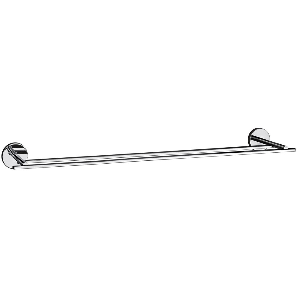 Smedbo Loft Double Towel Rail LK3364 Polished Chrome 65.5cm