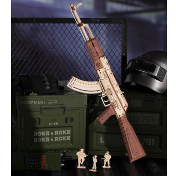 AK-47 Assault Rifle Wooden Construction Toy