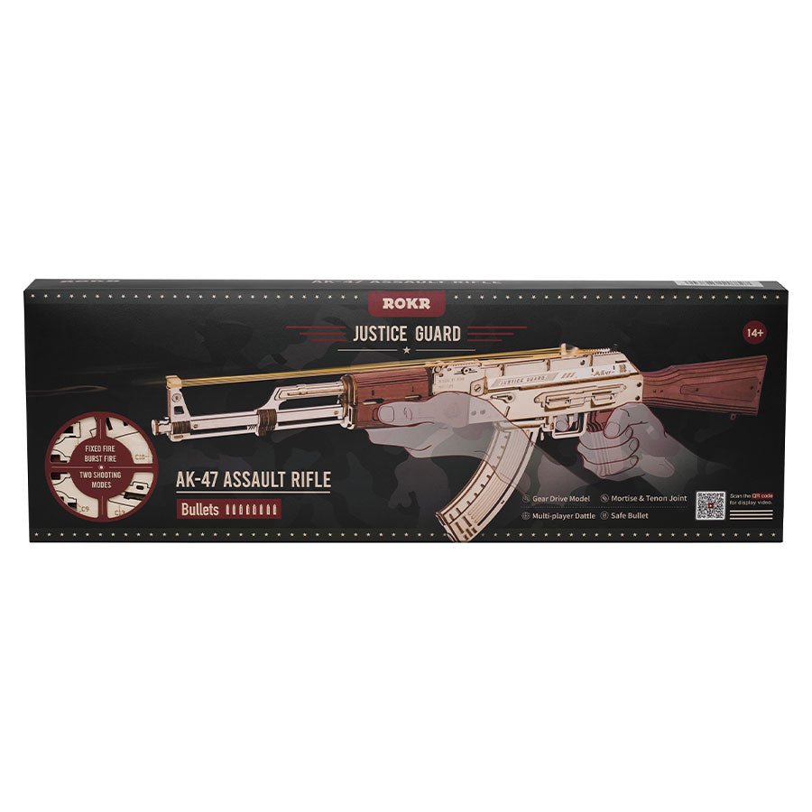 AK-47 Assault Rifle Wooden Construction Toy