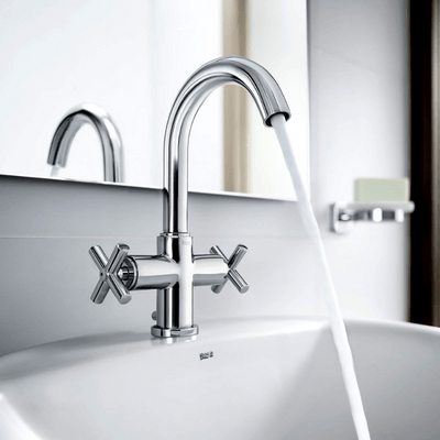 Loft Chrome Basin Mixer Tap With Pop-Up Waste