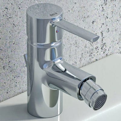 Targa Chrome Bidet Mixer Tap With Pop-Up Waste