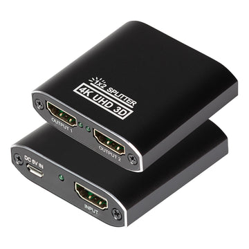 Maplin HDMI Splitter 1 Port In 2 Ports Out 4K Ultra HD @30Hz 10.2Gbps