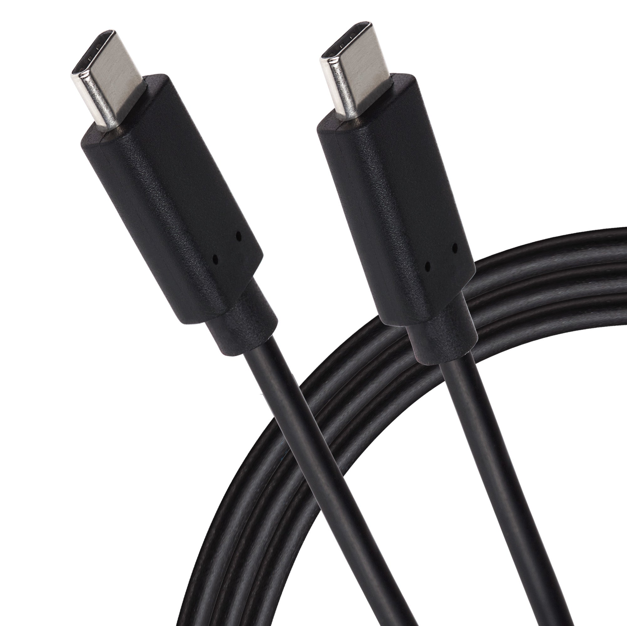 Maplin USB-C to USB-C 3.2 Gen2 100W 10Gbps Super Speed Cable - Black, 1m