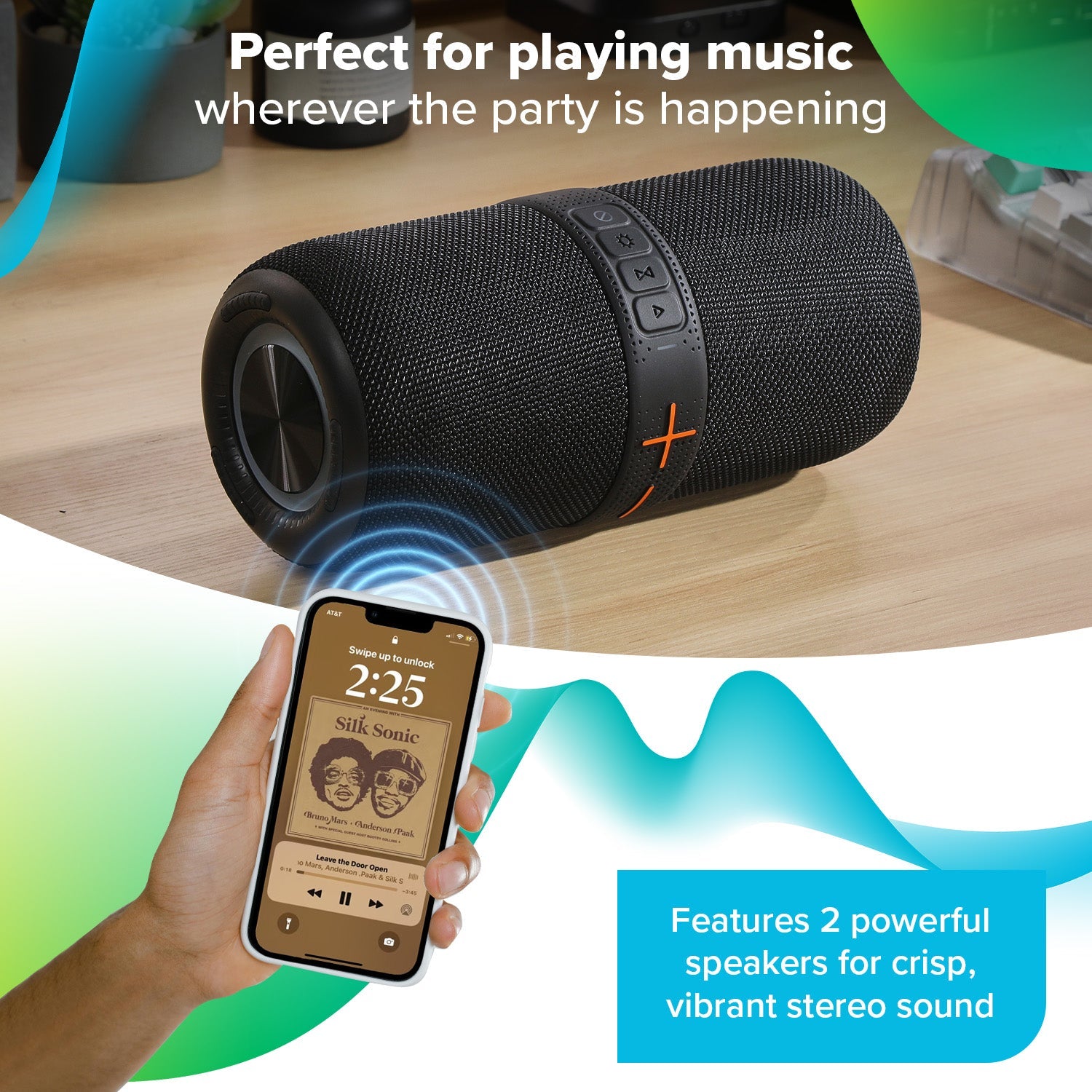 Maplin Portable Bluetooth V5 Party Speaker