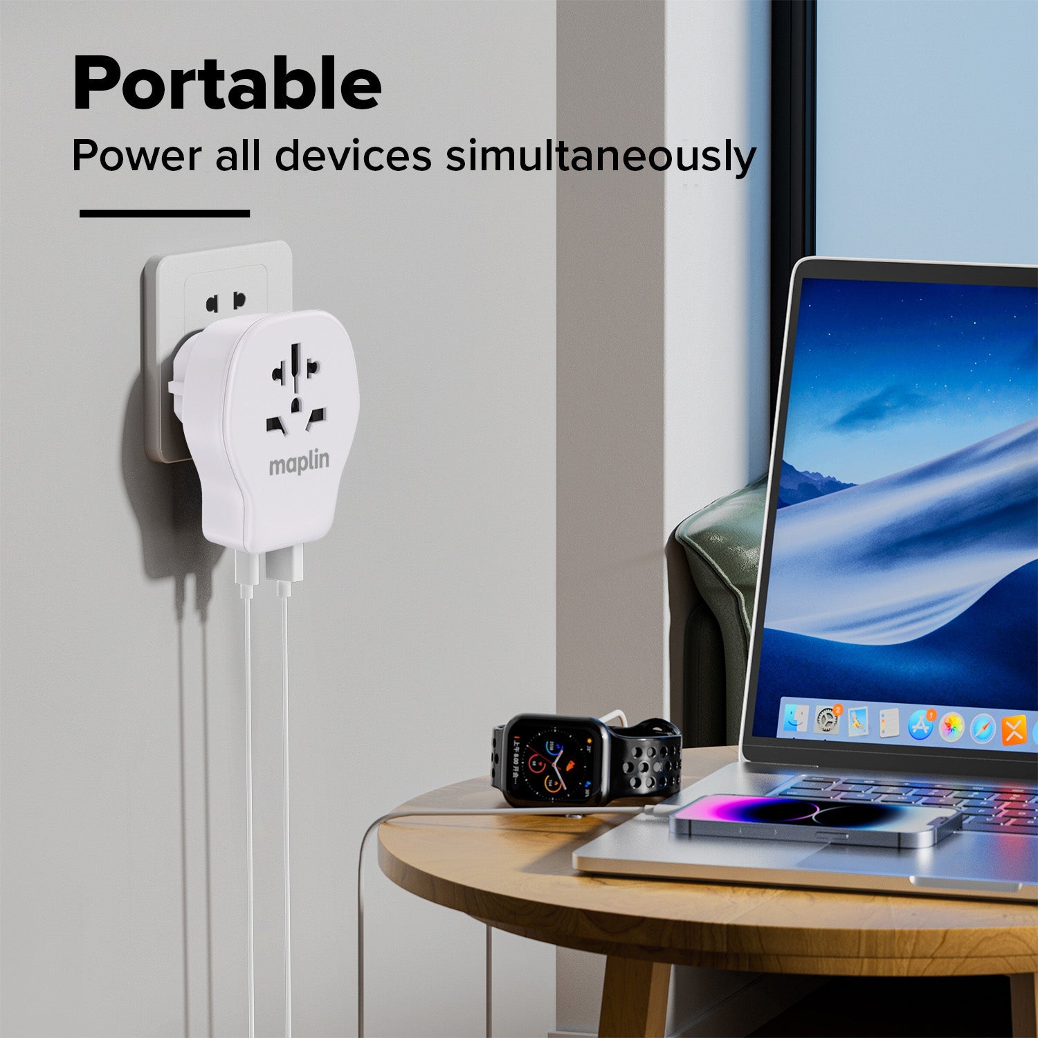 Maplin Worldwide Mains Power Travel Adapter