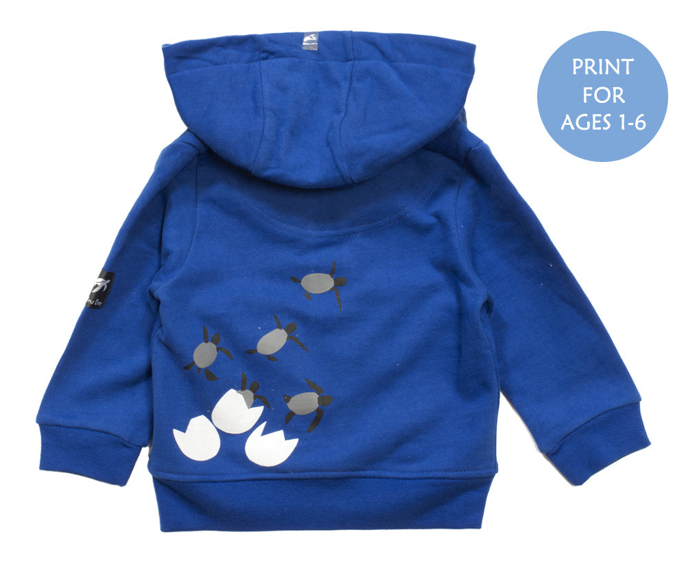 Childrens Boatyard  Full Zip Hood - Electric Blue