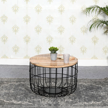 Merlin Mango Wooden Wire Coffee Table
