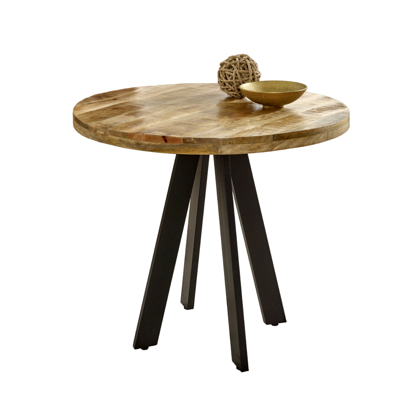 Merlin Mango Wooden 4 Seater Round Dining Table