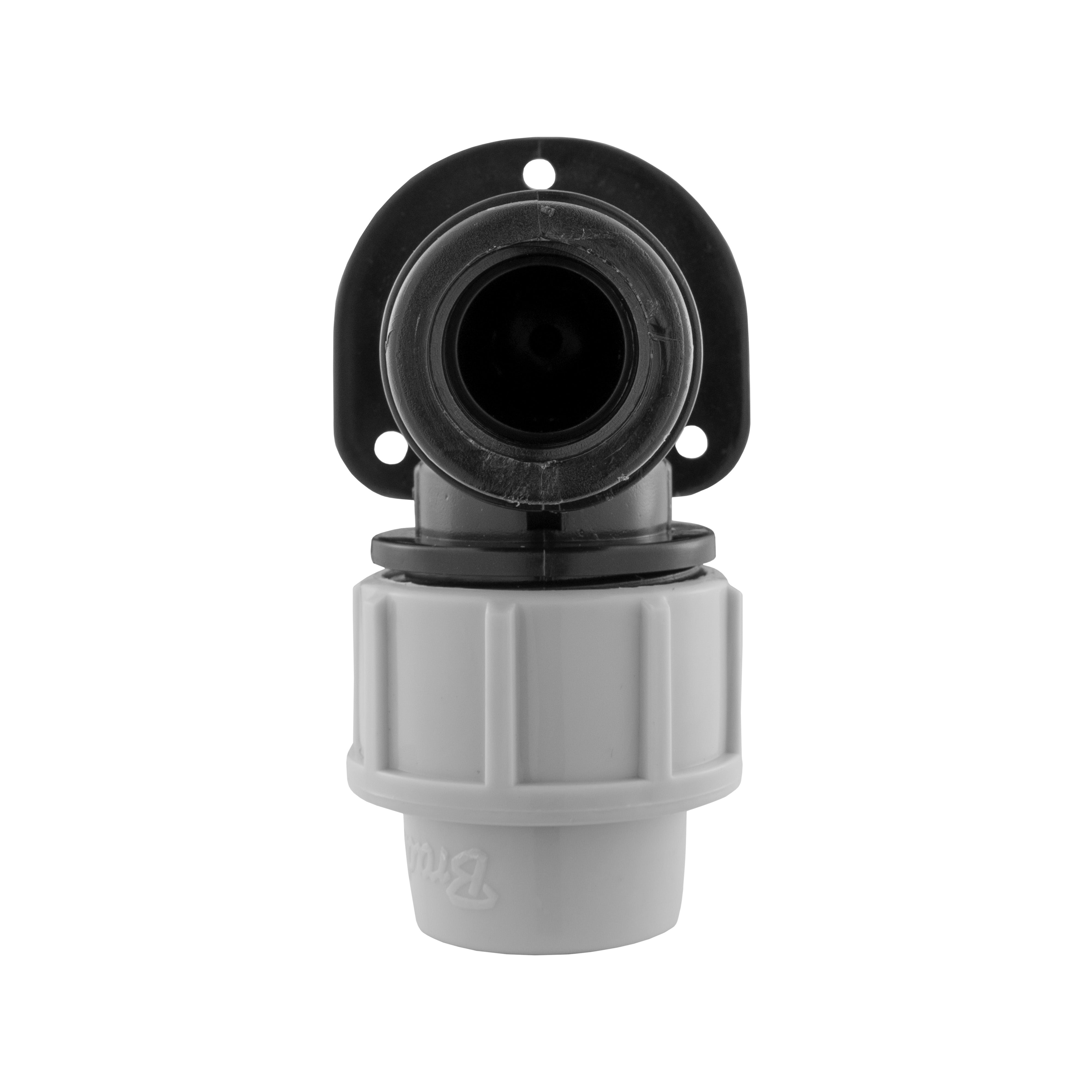 Wall Flange Kit 20mm MDPE - Lever Tap with Hose Barb and Side Lock