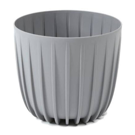 Mira Plant Pot without Hole 130mm Grey Decorative Indoor Planter Cover