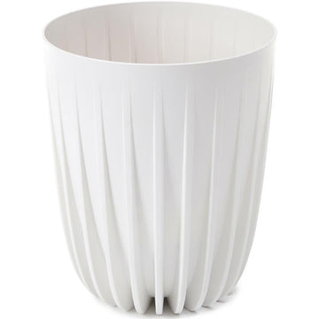 Mira Plant Pot without Hole 145mm White Decorative Indoor Planter Cover