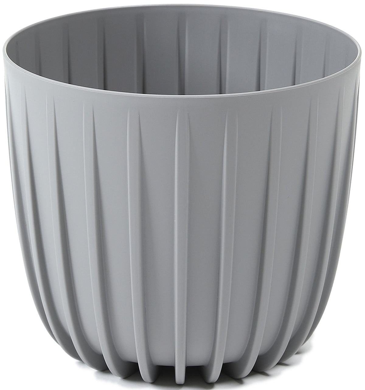 Mira Plant Pot without Hole 160mm Grey Decorative Indoor Planter Cover