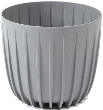 Mira Plant Pot without Hole 160mm Grey Decorative Indoor Planter Cover