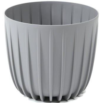 Mira Plant Pot without Hole 180mm Grey Decorative Indoor Planter Cover