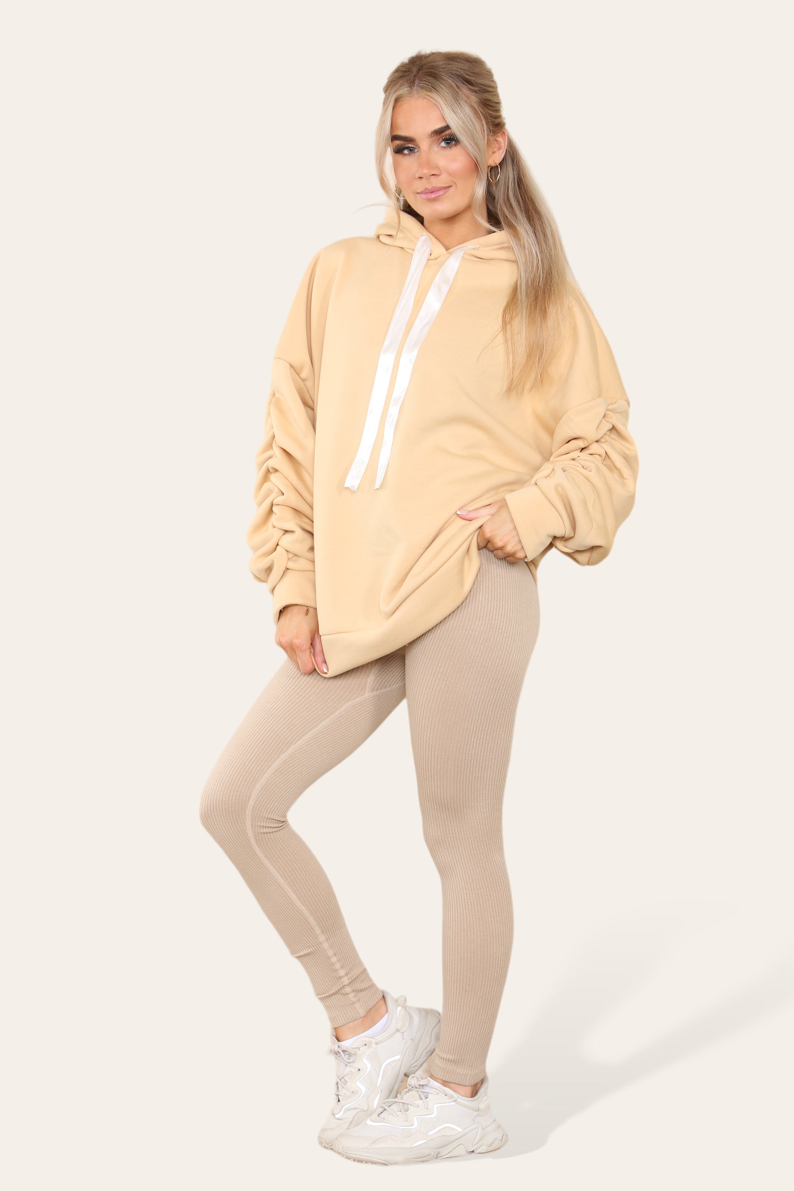 High Waist High Rise Seamless Ribbed Legging