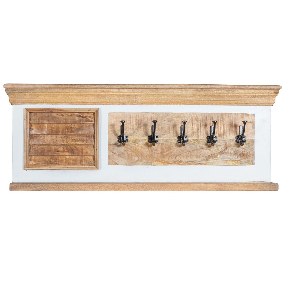 Bianco Solid Mango Wood White Hanging Unit
