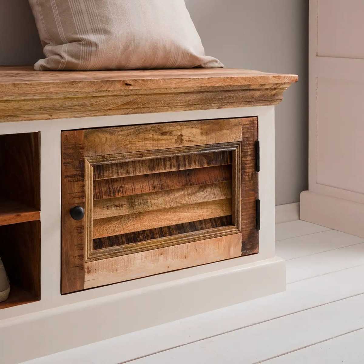 Bianco Wood Shoe Rack Upto 43"