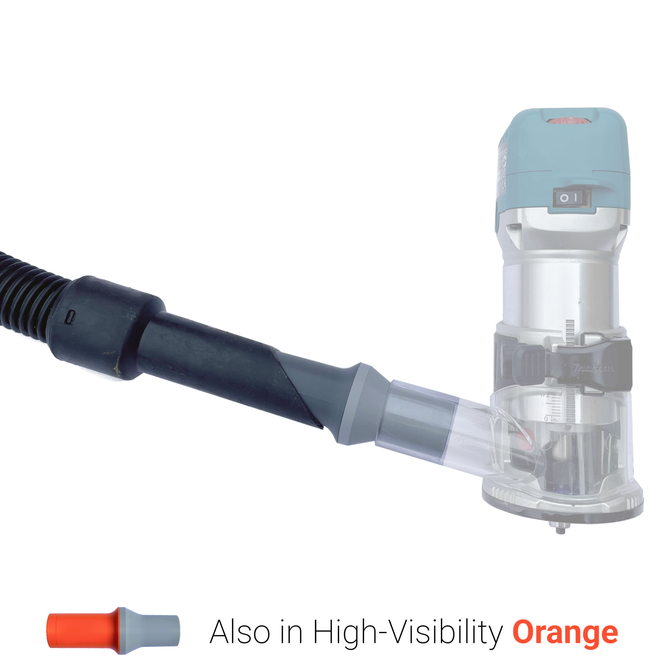 Adapter For Makita DRT50Z RT0700 and Clones Router to Numatic (Henry) extractors