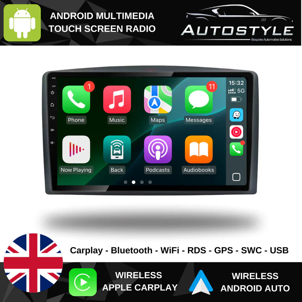 Mercedes-Benz Vito Apple Carplay / Android Auto 10" Stereo Upgrade