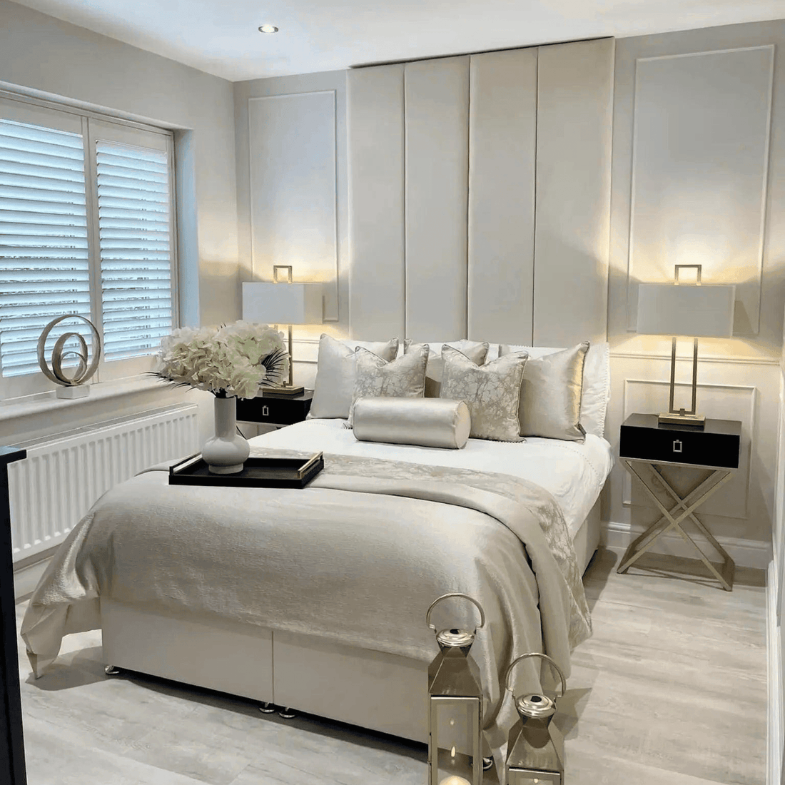 Eagle Bed Frame UK – Classy Wall Panel Upholstered Bed | UK Beds Direct