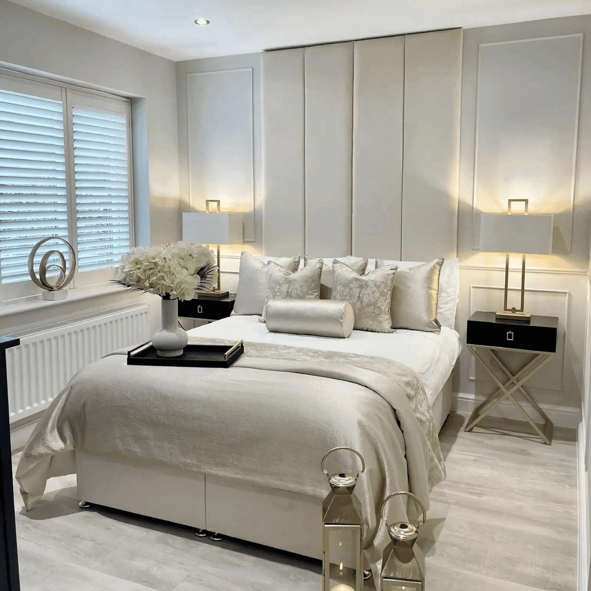 Eagle Bed Frame UK – Classy Wall Panel Upholstered Bed | UK Beds Direct