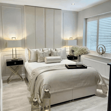 Eagle Bed Frame UK – Classy Wall Panel Upholstered Bed | UK Beds Direct