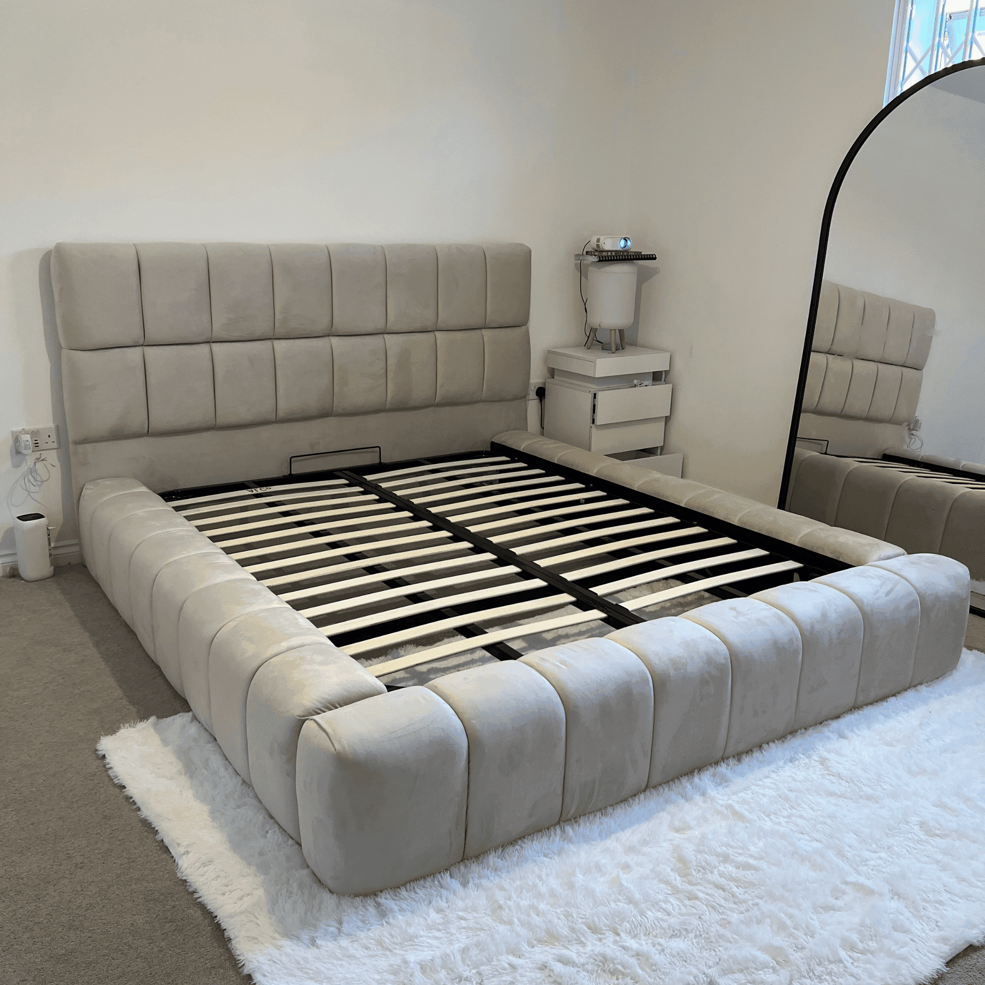 2025 Cube Ambassador Bed Frame – Bespoke Upholstered Bed