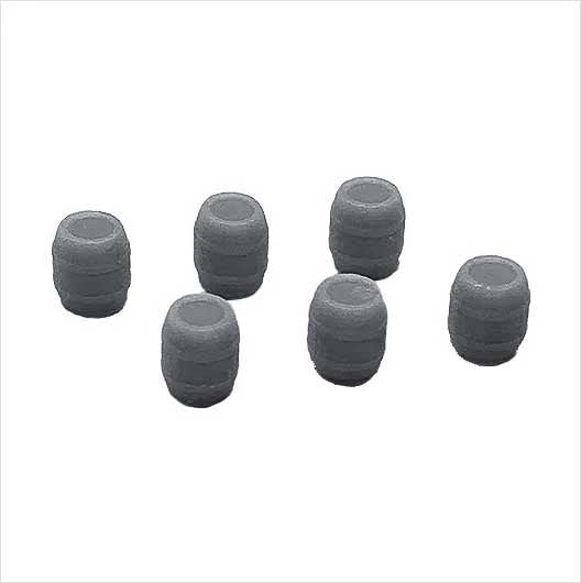 N Scale | Ready to Paint | Whiskey Barrel (6 pack)