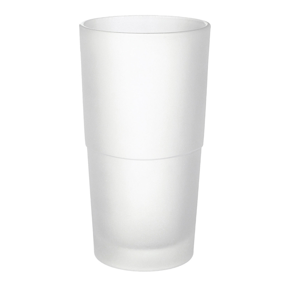 Smedbo Frosted Glass Toilet Brush Container N334 White