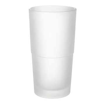 Smedbo Frosted Glass Toilet Brush Container N334 White