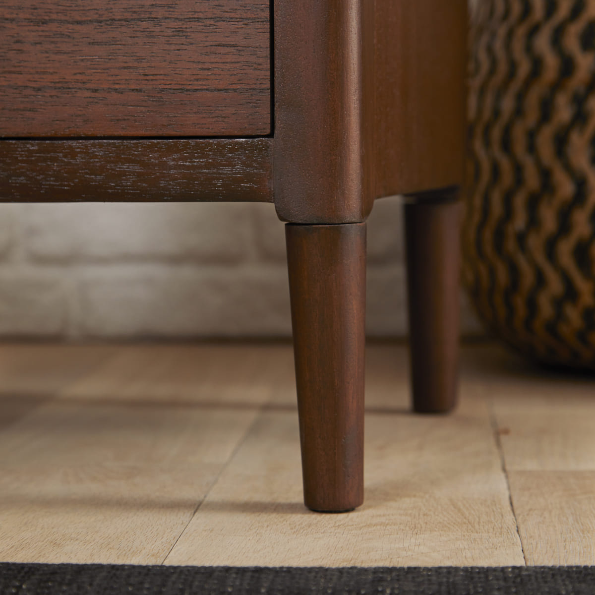 Norway Walnut Wooden Bedside Table