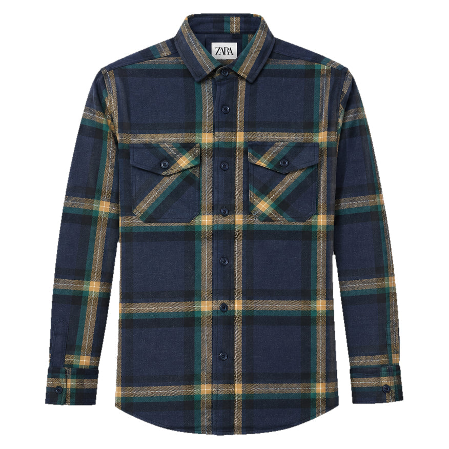 Ex High Street Brushed Cotton Overshirt