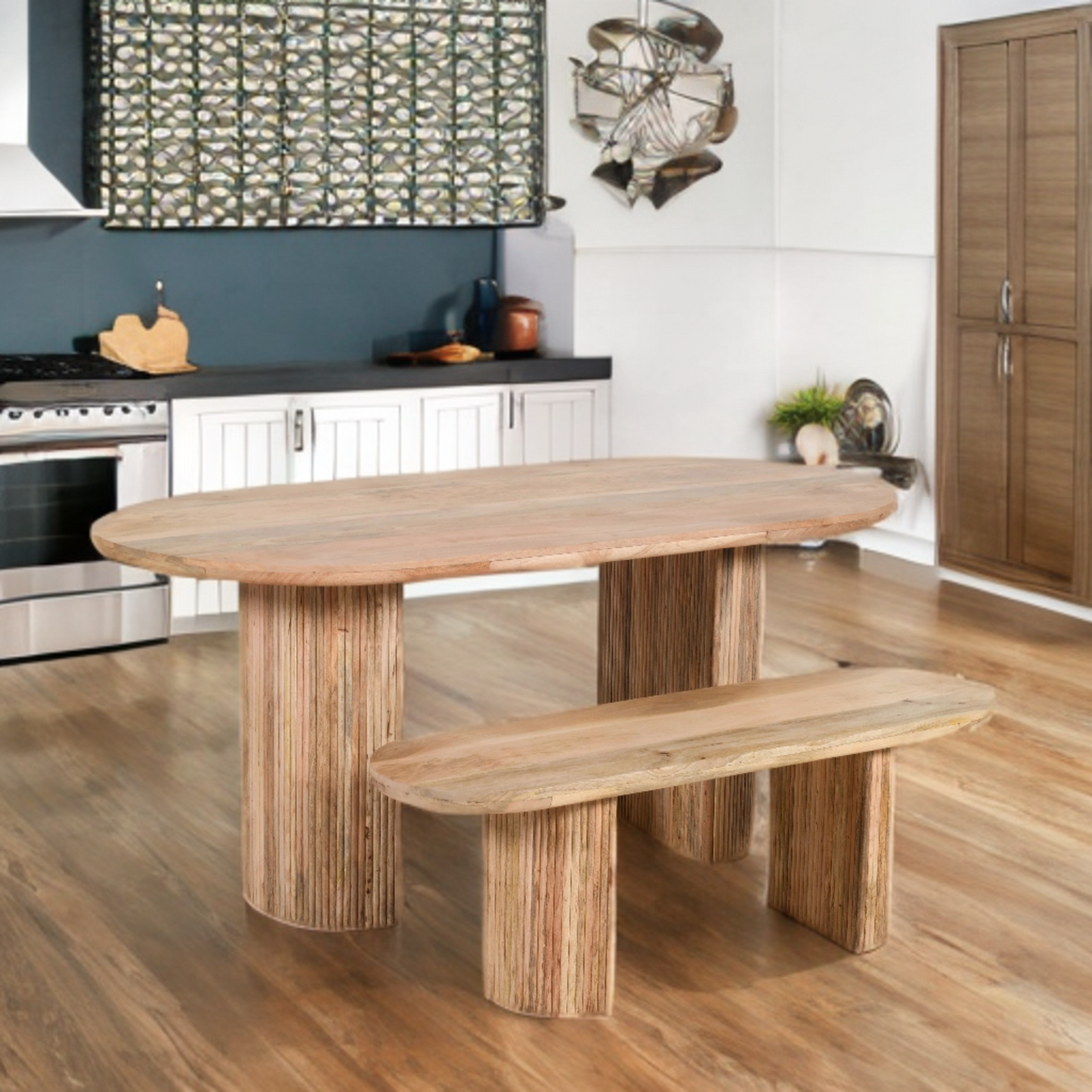 York Wooden Dining Table 170Cm