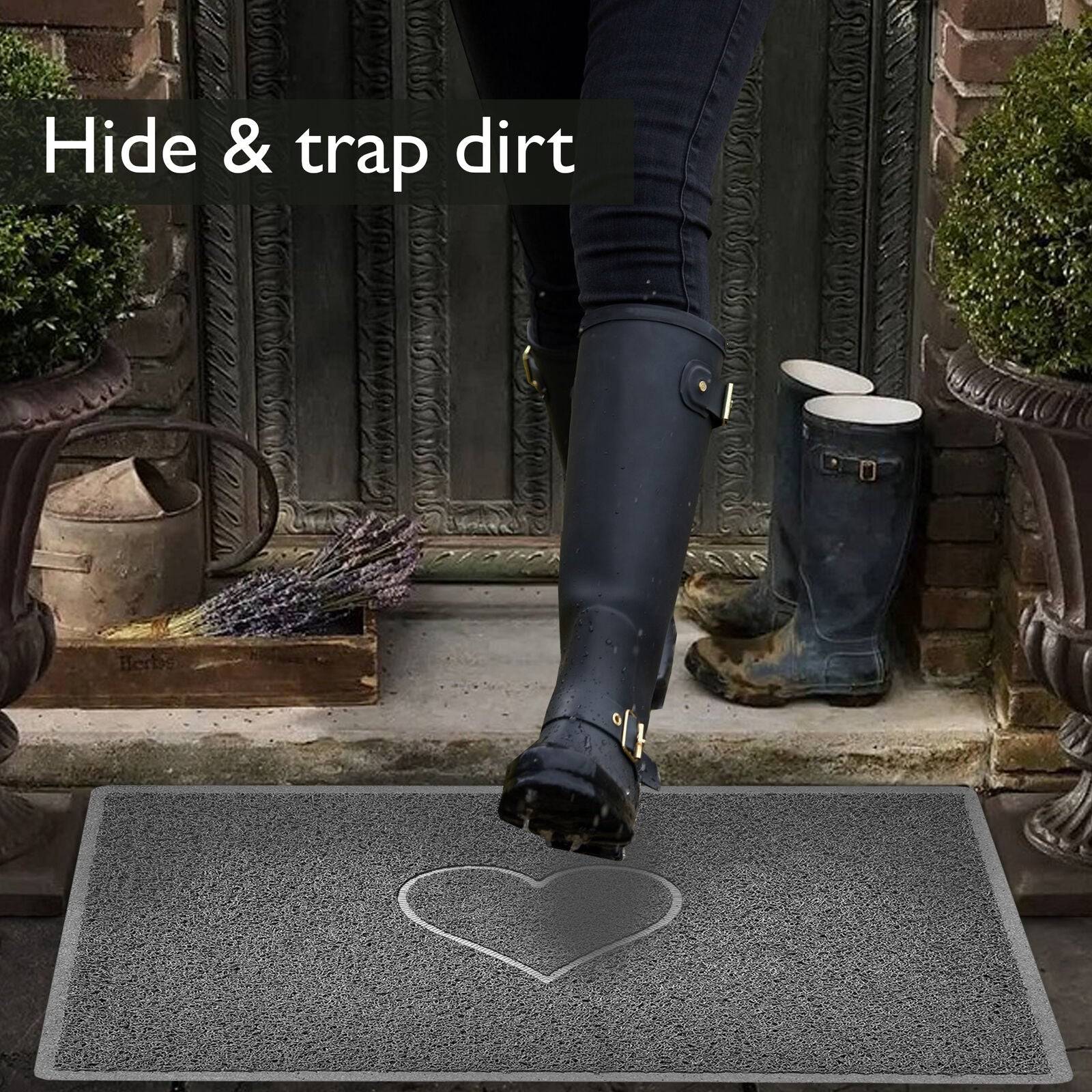 "Star" Embossed Loofah Textured Spaghetti Doormat