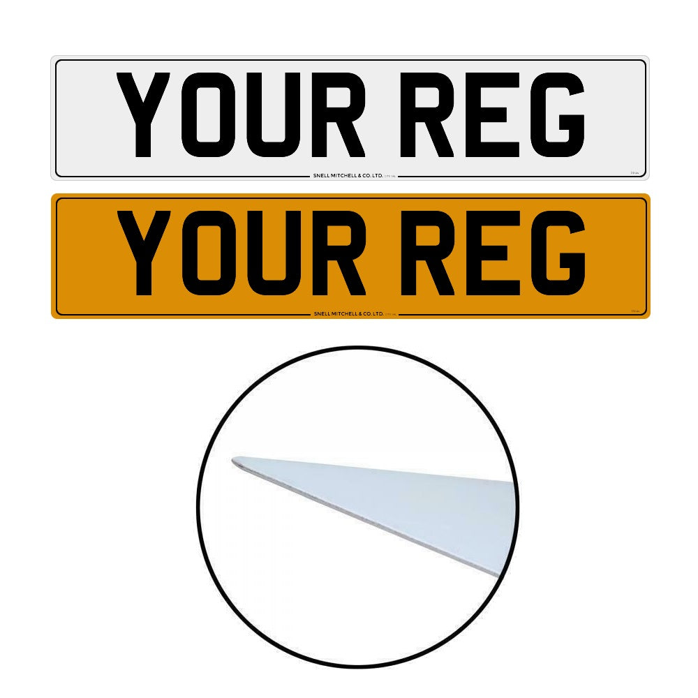 Metatek Aluminium Front & Rear Number Plates