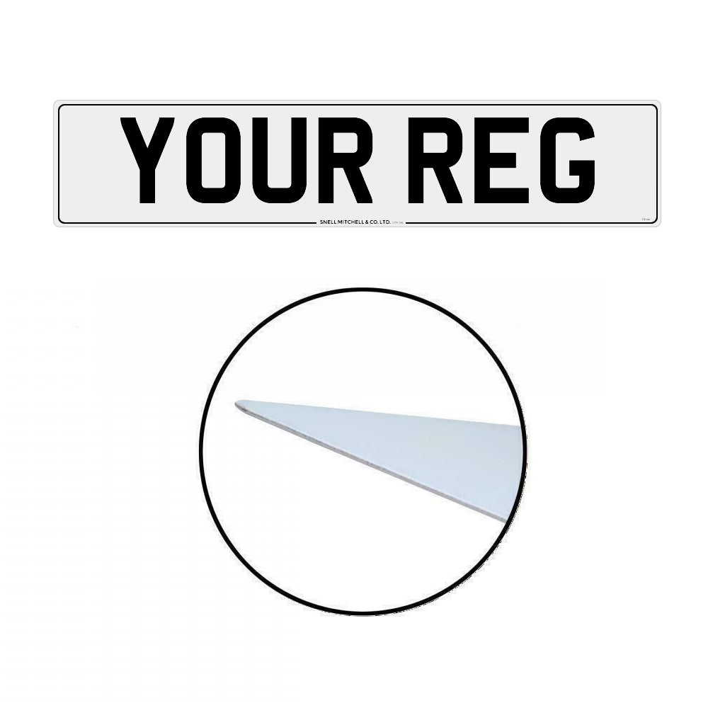 Metatek Aluminium Single Number Plate