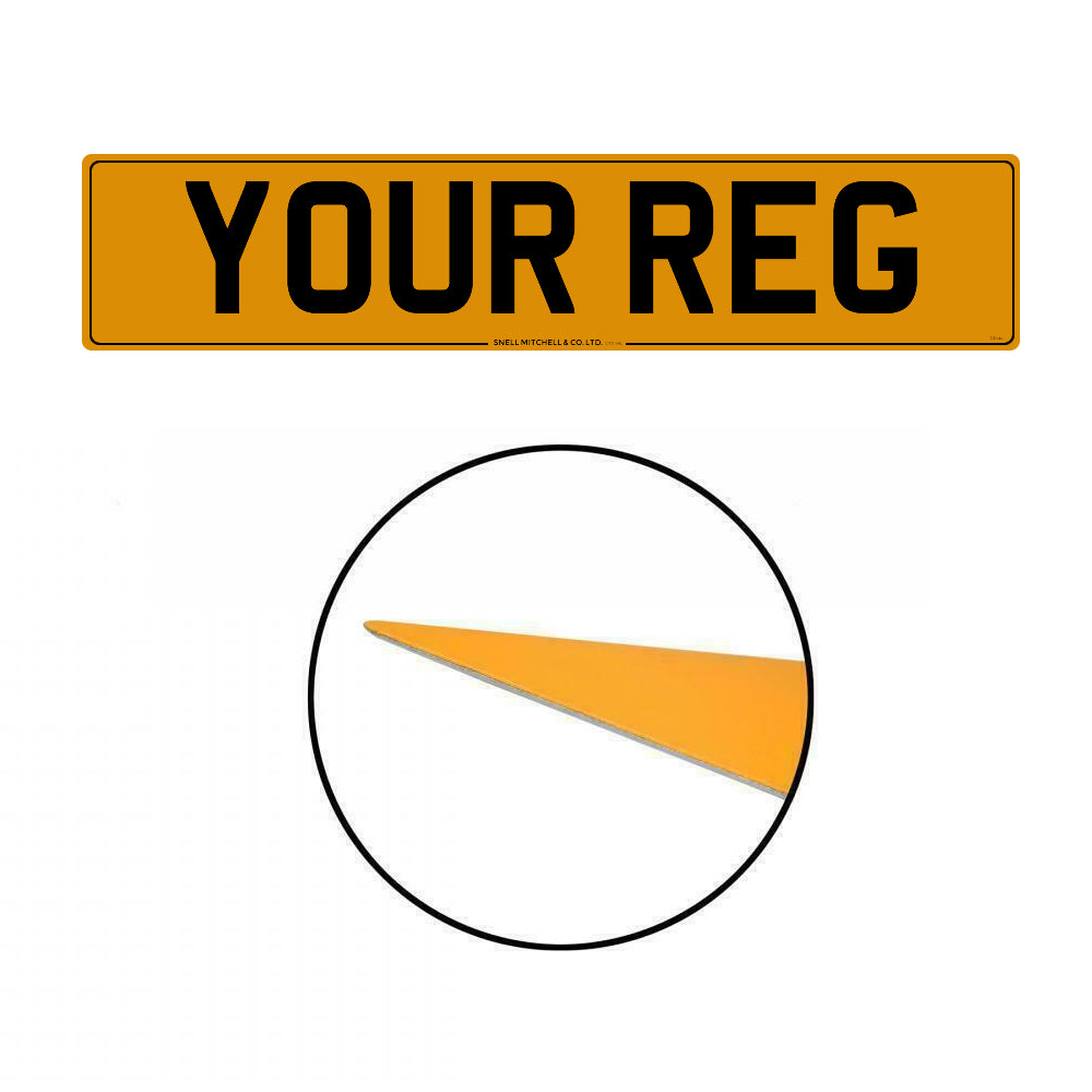 Metatek Aluminium Front & Rear Number Plates