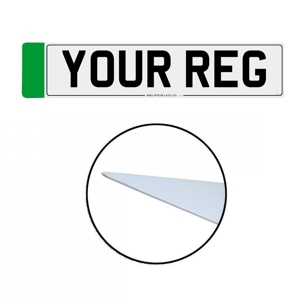 Metatek Aluminium Front & Rear EV Number Plates