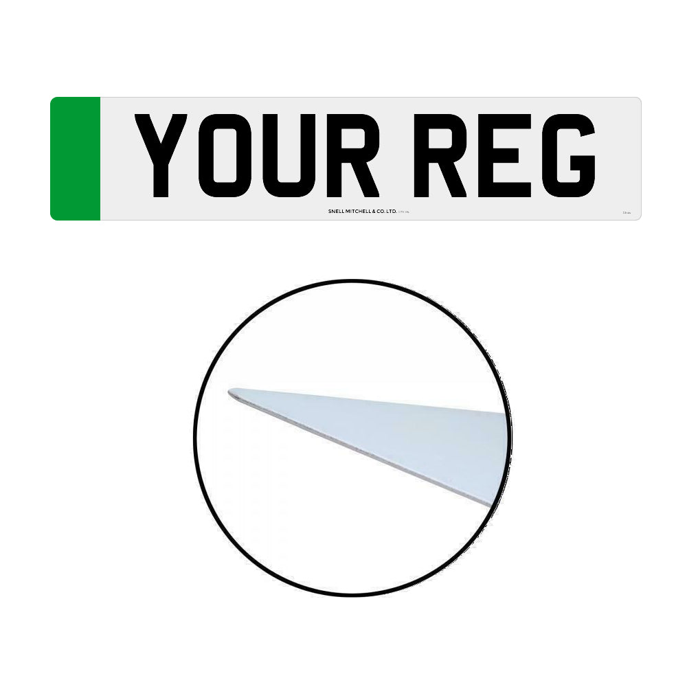 Metatek Aluminium Front & Rear EV Number Plates