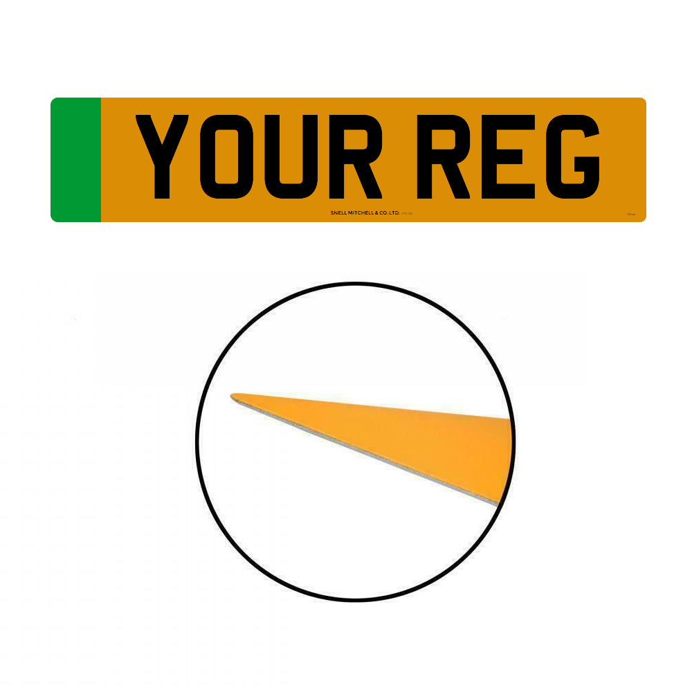 Metatek Aluminium Front & Rear EV Number Plates