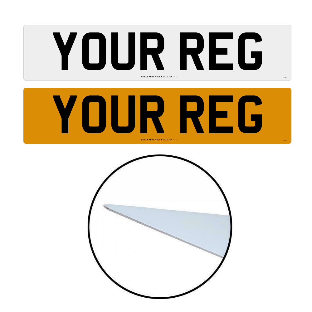 Metatek Aluminium Front & Rear Number Plates