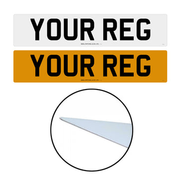 Metatek Aluminium Front & Rear Number Plates