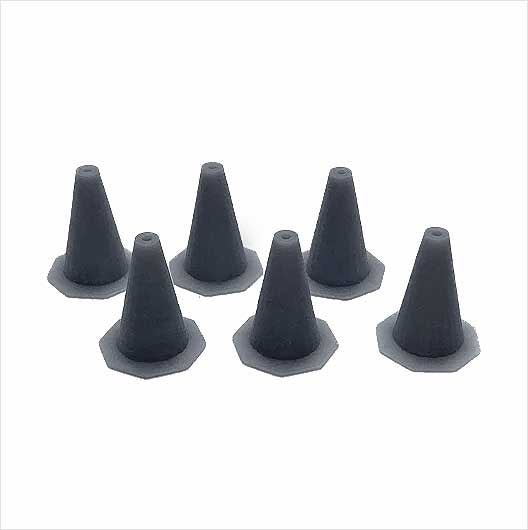 OO Scale | Ready to Paint | Traffic Cone - Style 1 (6 pack)
