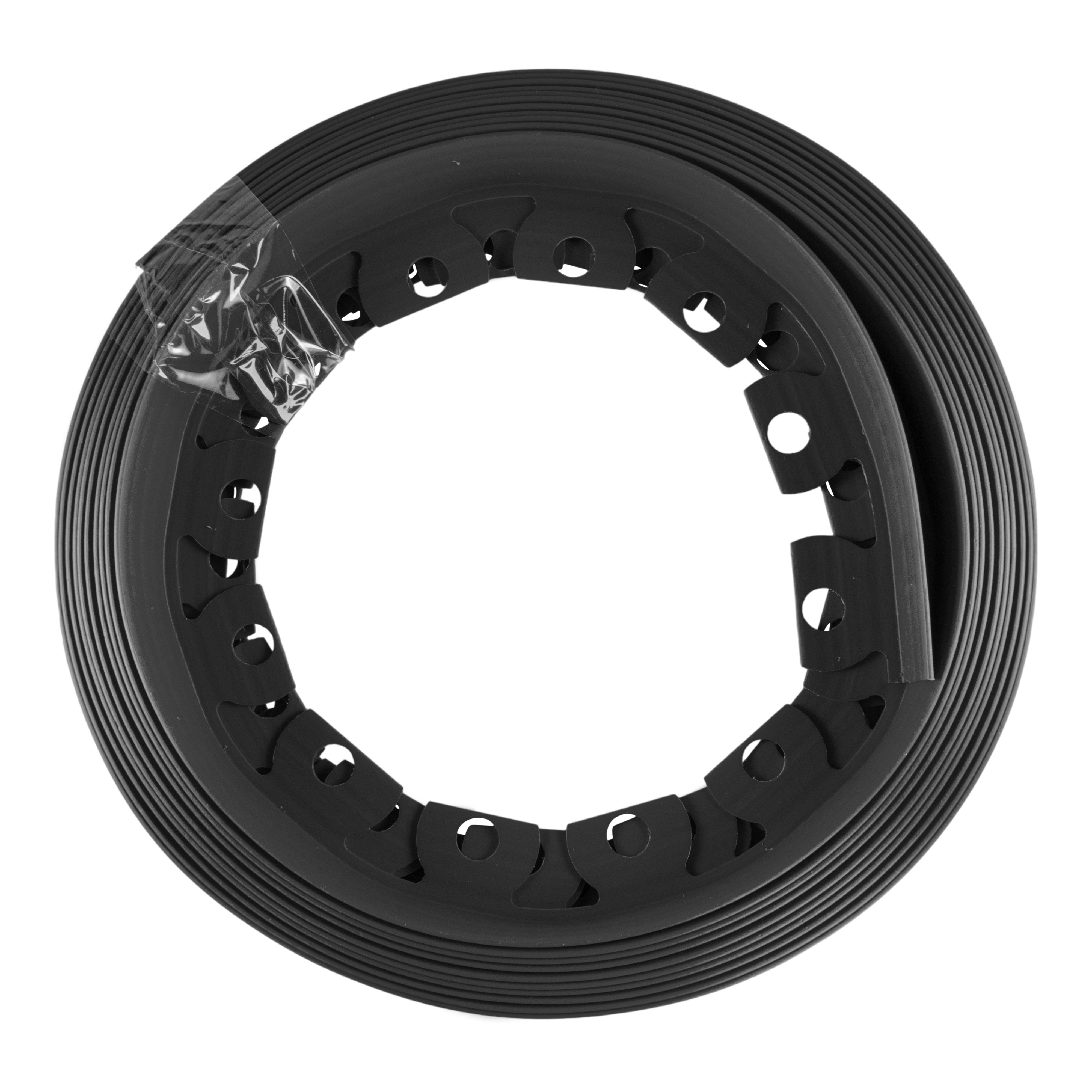 Lawn Border Set, Easy Border 100mm Black 10m With Pegs