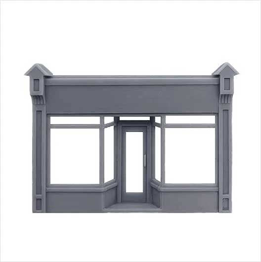 OO Scale | Ready to Paint | Victorian Shopfront - Style 5 - Branded
