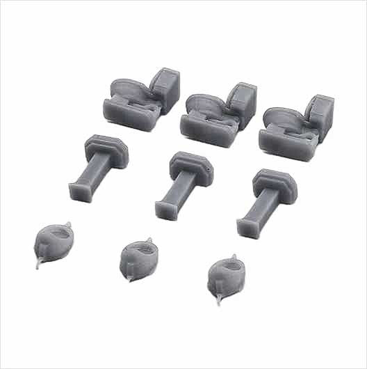 OO Scale | Ready to Paint | Gents Toilet Set (9 Pieces)