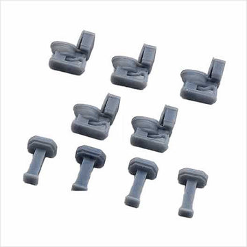 OO Scale | Ready to Paint | Ladies Toilet Set (9 Pieces)