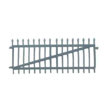OO Scale | Ready to Paint | Spear Top Double-Width Gate (1 pack)