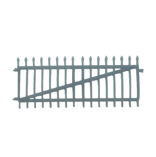 OO Scale | Ready to Paint | Spear Top Double-Width Gate (1 pack)